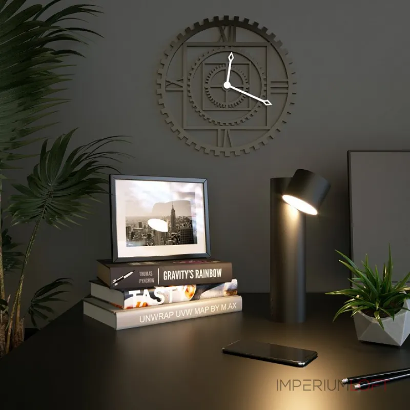 Настольная лампа декоративная Eurosvet Premier 80425/1 черный Цвет арматуры черный Цвет плафонов черный от ImperiumLoft