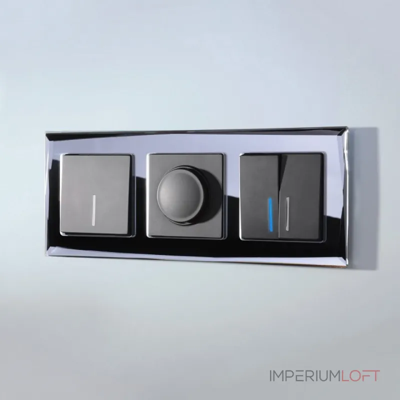 Рамка на 3 поста Werkel Diamant (черный) W0031208 от ImperiumLoft Рамка на 3 поста Werkel Diamant (черный) W0031208 от ImperiumLoft