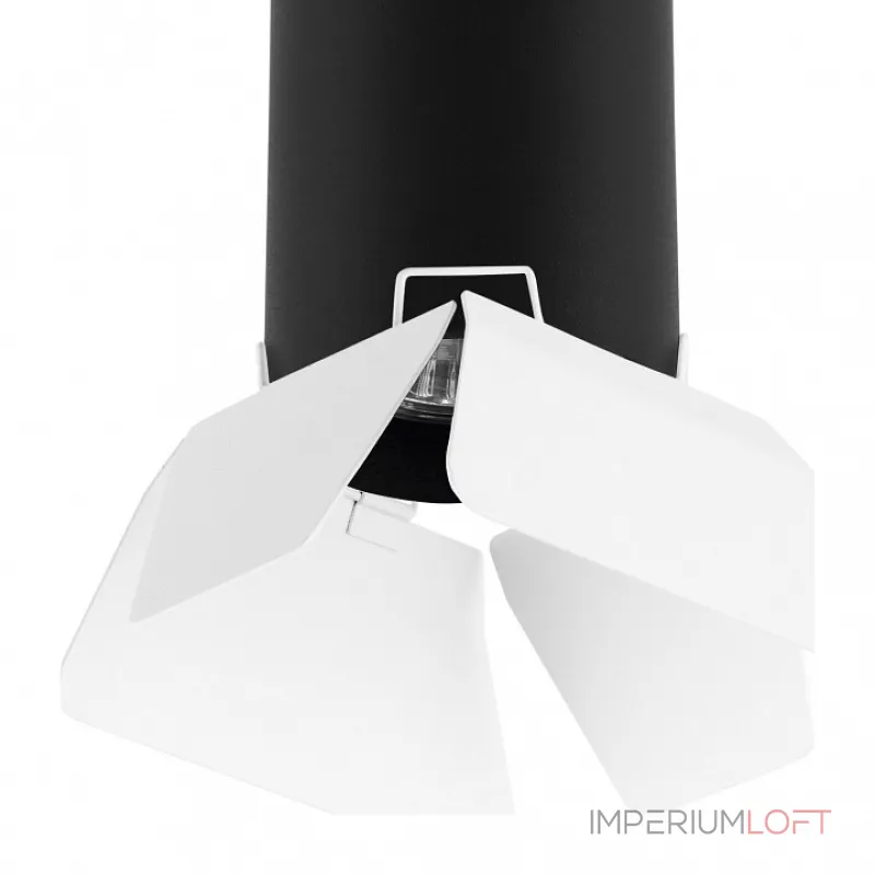 Накладной светильник Lightstar Rullo 3 R497436 Цвет плафонов черно-белый от ImperiumLoft