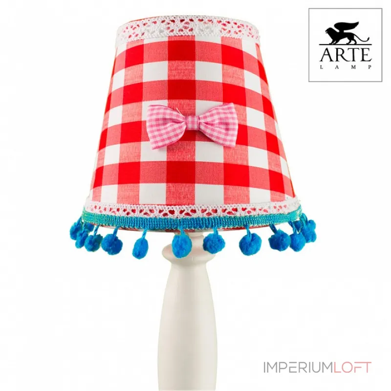 Настольная лампа декоративная Arte Lamp Kids A5165LT-1WH Цвет арматуры белый Цвет плафонов разноцветный от ImperiumLoft