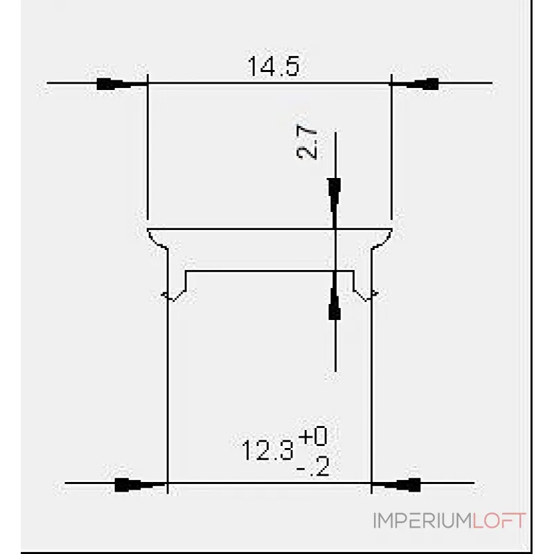Профиль накладной  Deko-Light P-02-10 983082 Цвет арматуры белый от ImperiumLoft