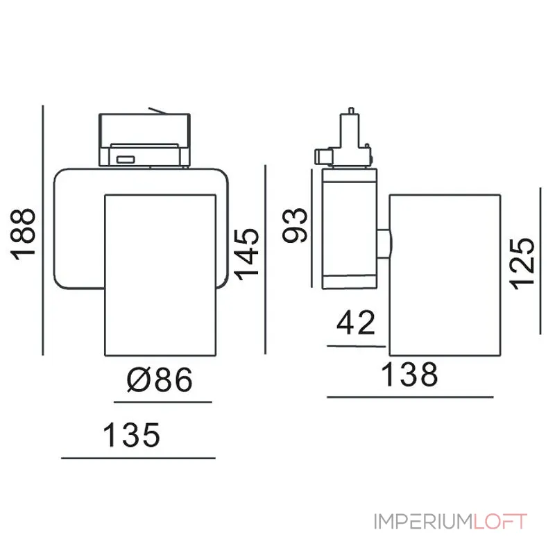 Светильник на штанге Deko-Light Nihal 707057 Цвет арматуры серебро Цвет плафонов серебро от ImperiumLoft