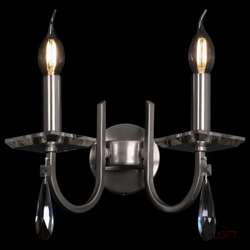 Бра Freya Forte FR1006WL-02N Цвет арматуры никель Цвет плафонов прозрачный от ImperiumLoft