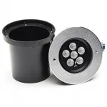 Встраиваемый в дорогу светильник Deko-Light Canum 730454 Цвет арматуры серебро Цвет плафонов прозрачный от ImperiumLoft