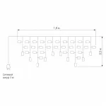 Бахрома световая  Eurosvet 100 100-001 белый от ImperiumLoft