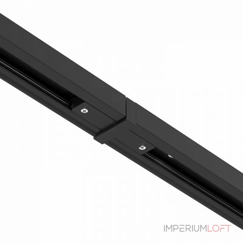 Соединитель с токопроводом линейный для треков Arte Lamp Track Accessories A130006 Цвет арматуры черный Цвет плафонов белый от ImperiumLoft
