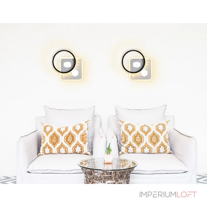 Бра Ambrella Ice 24 FA230 Цвет арматуры белый Цвет плафонов прозрачный от ImperiumLoft