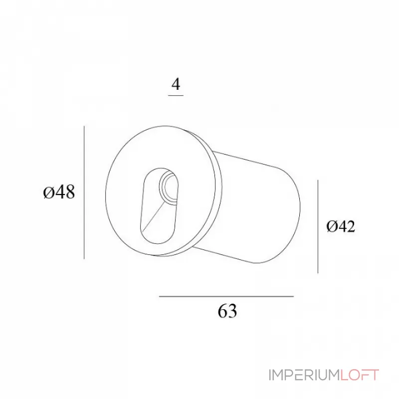 Встраиваемый светильник Denkirs DK1011 DK1011-WH от ImperiumLoft