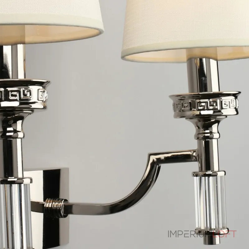 Бра Aployt Patricia APL.716.01.02 Цвет арматуры хром Цвет плафонов белый от ImperiumLoft