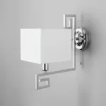 Бра Eurosvet Alma 60115/1 хром Цвет плафонов белый Цвет арматуры хром от ImperiumLoft