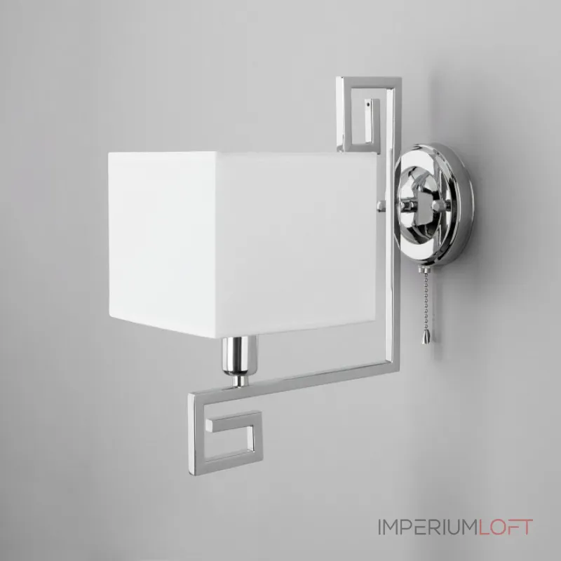 Бра Eurosvet Alma 60115/1 хром Цвет плафонов белый Цвет арматуры хром от ImperiumLoft