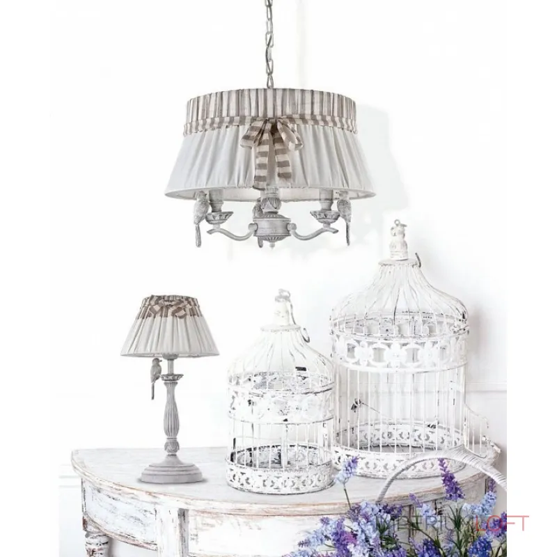 Настольная лампа декоративная Maytoni Bird ARM013-11-W Цвет арматуры белый Цвет плафонов белый от ImperiumLoft