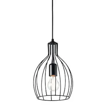 Подвесной светильник Ideal Lux Ampolla AMPOLLA-2 SP1 NERO Подвесной светильник Ideal Lux Ampolla AMPOLLA-2 SP1 NERO
