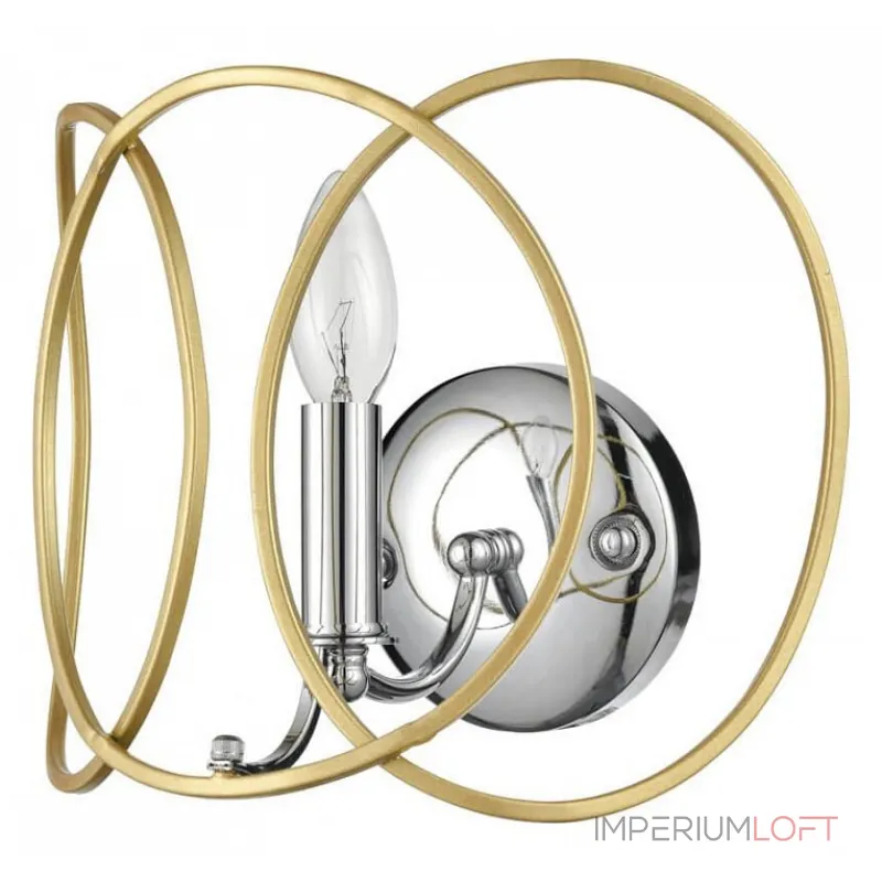 Бра Vele Luce Vita VL4234W01 Цвет арматуры хром Цвет плафонов золото от ImperiumLoft Бра Vele Luce Vita VL4234W01 Цвет арматуры хром Цвет плафонов золото от ImperiumLoft
