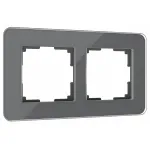 Рамка на 2 поста Werkel Elite (графит, стекло) W0022440 от ImperiumLoft