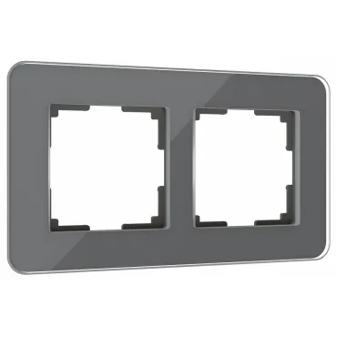 Рамка на 2 поста Werkel Elite (графит, стекло) W0022440 Рамка на 2 поста Werkel Elite (графит, стекло) W0022440