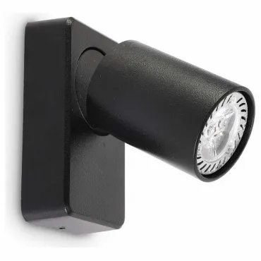 Спот Ideal Lux Rudy RUDY AP1 NERO Цвет плафонов черный Спот Ideal Lux Rudy RUDY AP1 NERO Цвет плафонов черный