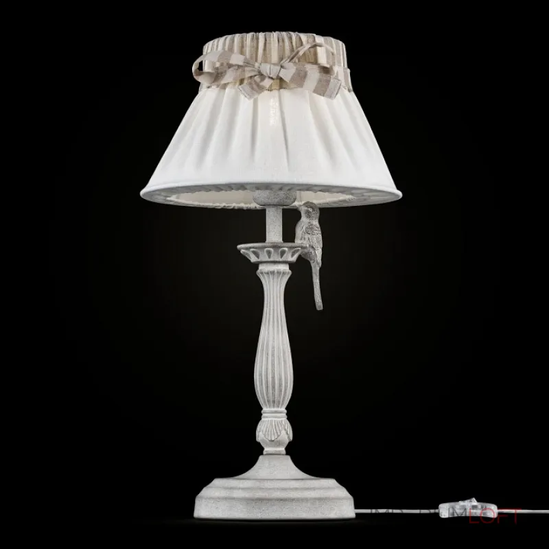 Настольная лампа декоративная Maytoni Bird ARM013-11-W Цвет арматуры белый Цвет плафонов белый от ImperiumLoft