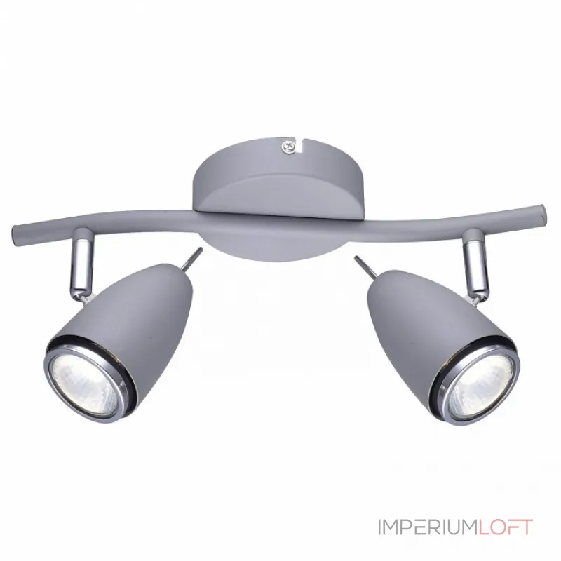Спот Arte Lamp Regista A1966AP-2GY Цвет арматуры серый Цвет плафонов серый от ImperiumLoft Спот Arte Lamp Regista A1966AP-2GY Цвет арматуры серый Цвет плафонов серый от ImperiumLoft