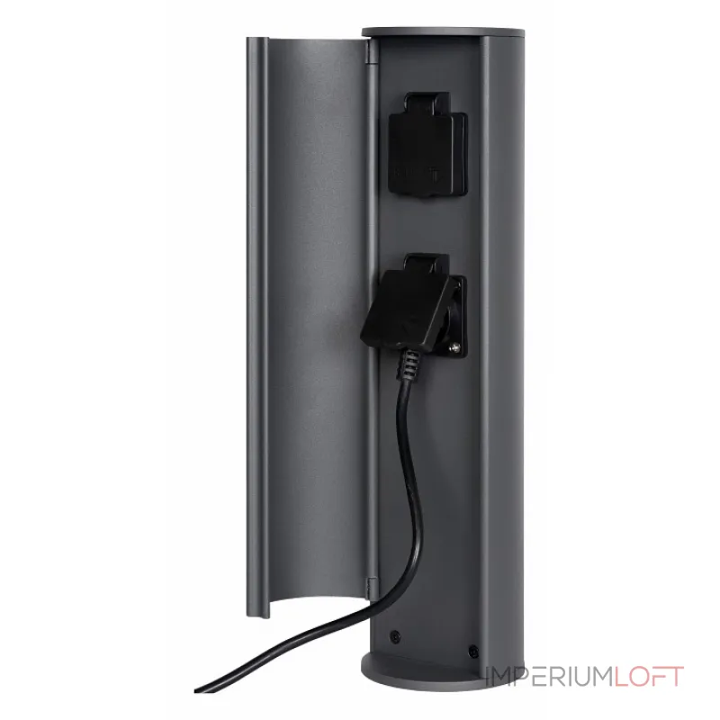 Блок розеток наземный Lucide Powerpoint 27849/02/29 Цвет арматуры серый от ImperiumLoft