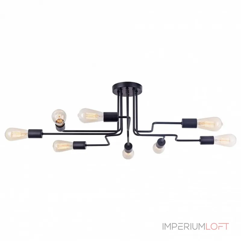 Люстра на штанге Maytoni Gilbert T532CL-08B Цвет арматуры черный от ImperiumLoft