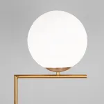 Торшер Eurosvet Frost 01083/1 латунь Цвет плафонов белый Цвет арматуры латунь от ImperiumLoft