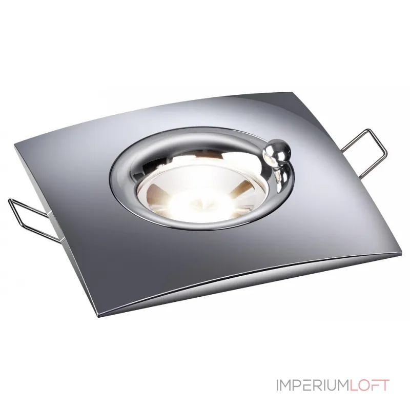 Встраиваемый светильник Novotech Water 370794 Цвет арматуры хром Цвет плафонов хром от ImperiumLoft