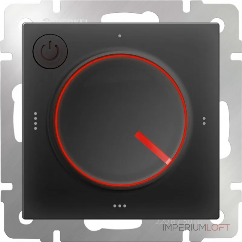 Терморегулятор электромеханический для теплого пола Werkel черный W1151108 от ImperiumLoft