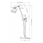 Торшер Lightstar Loft 765717 Цвет арматуры черный Цвет плафонов черный от ImperiumLoft