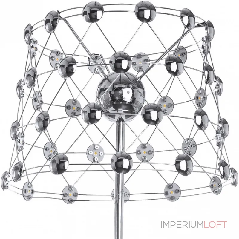 Торшер Divinare Cristallino 1609/02 PN-48 Цвет арматуры хром Цвет плафонов хром от ImperiumLoft