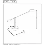Настольная лампа офисная Lucide 19666/09/12 от ImperiumLoft