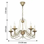 Подвесная люстра F-promo Chateau 2163-5P от ImperiumLoft
