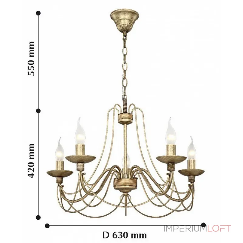 Подвесная люстра F-promo Chateau 2163-5P от ImperiumLoft