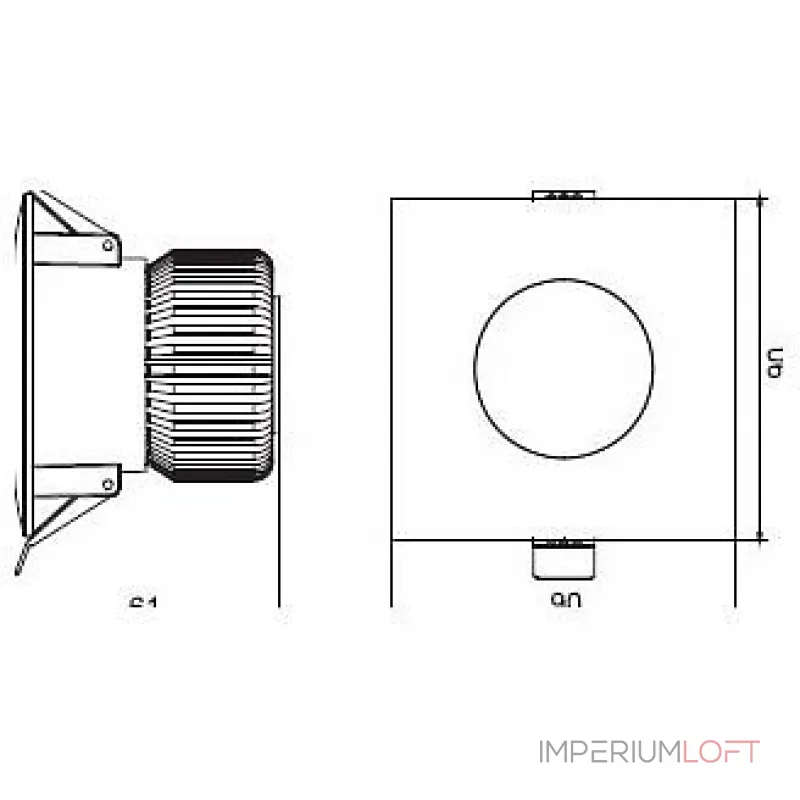 Встраиваемый светильник Horoz Electric Jessica HRZ00000235 от ImperiumLoft