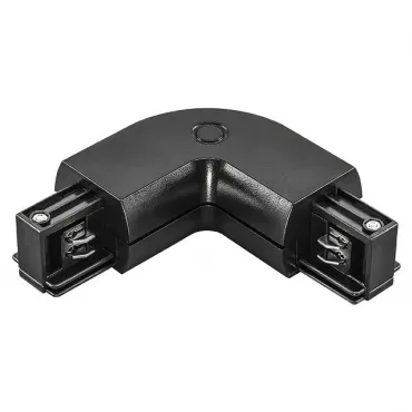 Соединитель с токопроводом угловой L-образный для треков Lightstar Barra 504127 Цвет арматуры черный