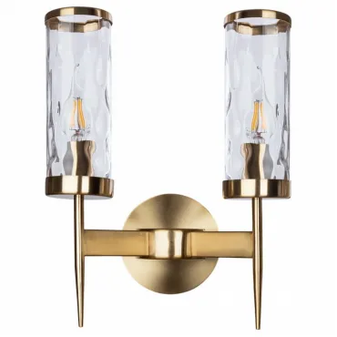 Бра Divinare Sham 4505/17 AP-2 Цвет арматуры латунь Цвет плафонов прозрачный