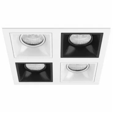 Встраиваемый светильник Lightstar Domino D54606070607 цвет арматуры черно-белый
