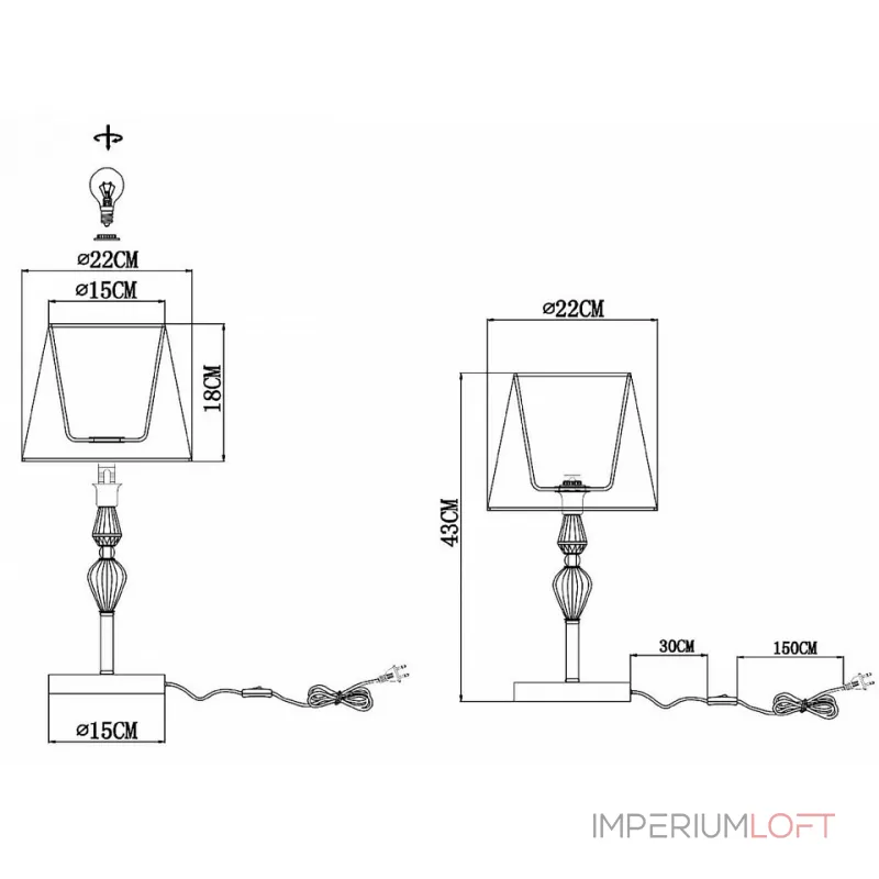 Настольная лампа декоративная EVOLUCE Balnea SLE1116-104-01 от ImperiumLoft Настольная лампа декоративная EVOLUCE Balnea SLE1116-104-01 от ImperiumLoft
