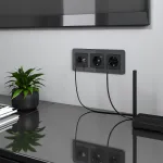 ТВ-розетка и розетка Ethernet RJ-45 без рамки Werkel черные W1181308 от ImperiumLoft