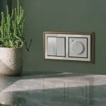 Выключатель проходной двухклавишный с подсветкой без рамки Werkel W112 4 W1122101 от ImperiumLoft