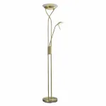 Торшер с подсветкой Arte Lamp Duetto A4399PN-2AB Цвет арматуры бронза Цвет плафонов белый от ImperiumLoft