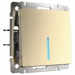 Выключатель одноклавишный с подсветкой без рамки Werkel W111 2 W1110110 от ImperiumLoft