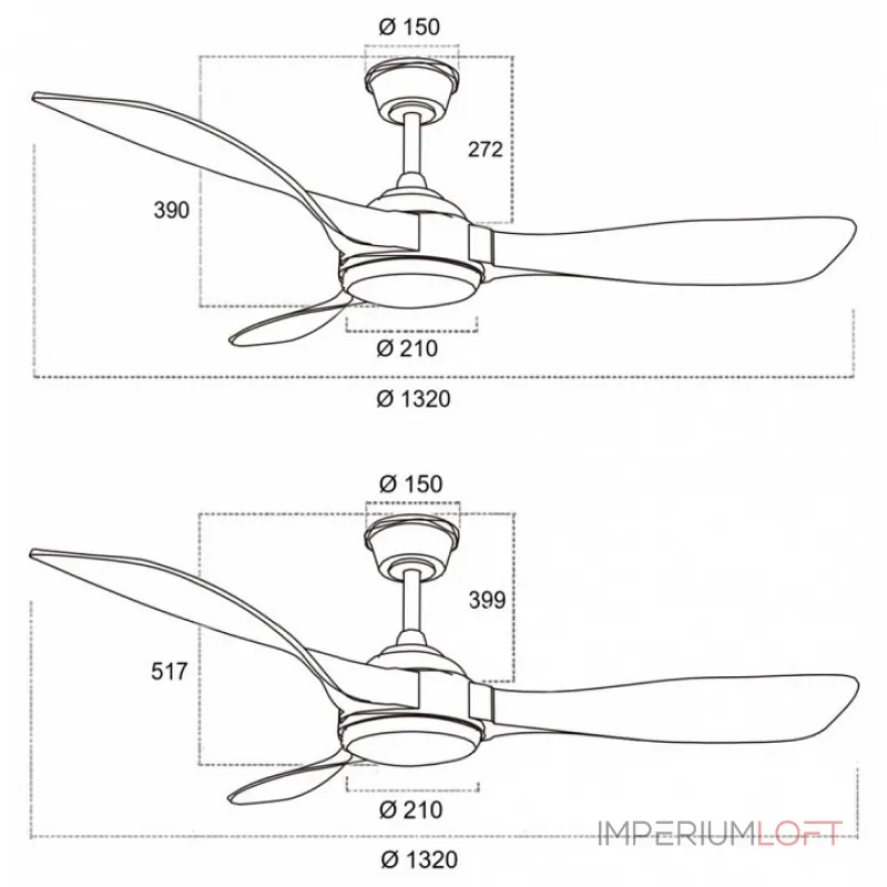 Потолочный светильник с вентилятором Sonex VIVA LED 7701/24L