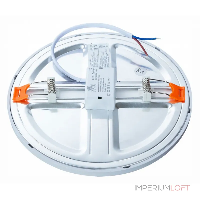 Встраиваемый светильник Arte Lamp Mesura A7974PL-1WH Цвет плафонов белый Цвет арматуры белый от ImperiumLoft