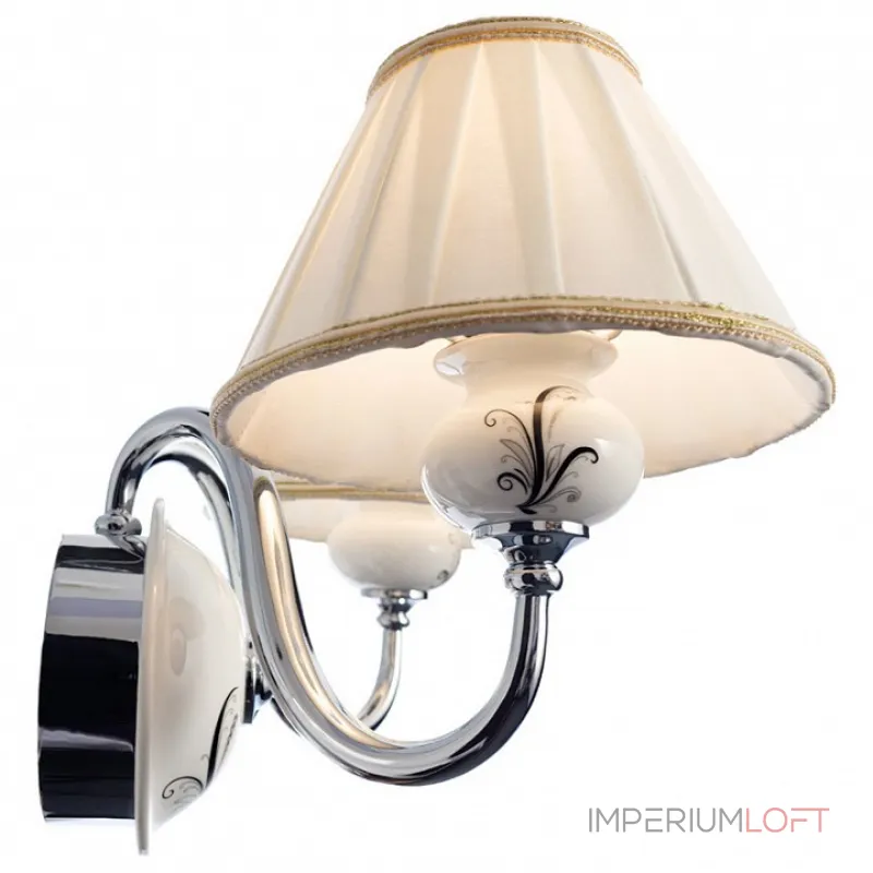 Бра Arte Lamp Veronika A2298AP-2CC Цвет арматуры хром Цвет плафонов белый от ImperiumLoft
