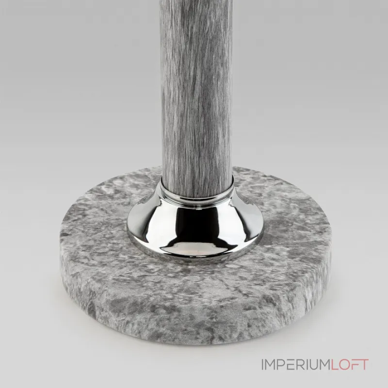 Настольная лампа декоративная Eurosvet Lorenzo 60019/1 мрамор Цвет плафонов кремовый Цвет арматуры серый от ImperiumLoft