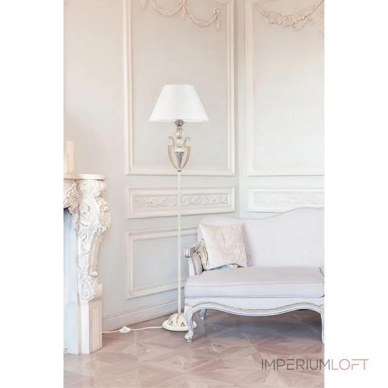 Торшер Maytoni Monile ARM004-00-W Цвет арматуры золото Цвет плафонов белый от ImperiumLoft