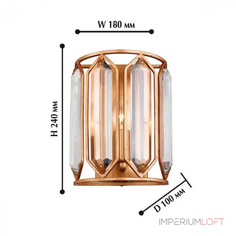 Накладной светильник Favourite Royalty 2021-1W от ImperiumLoft Накладной светильник Favourite Royalty 2021-1W от ImperiumLoft