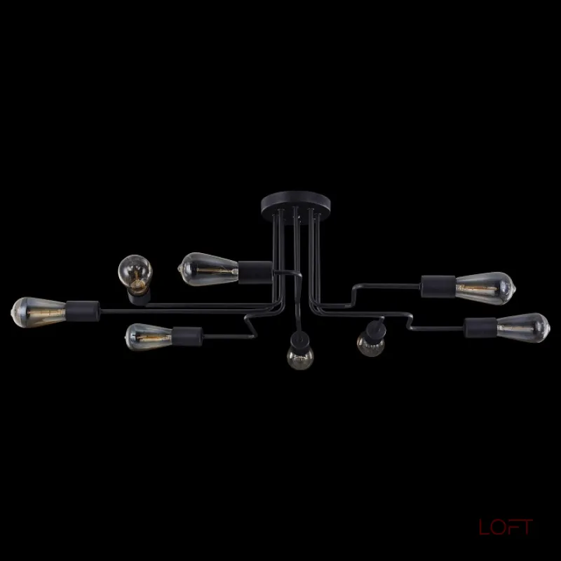 Люстра на штанге Maytoni Gilbert T532CL-08B Цвет арматуры черный от ImperiumLoft