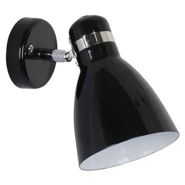 Спот Arte Lamp Mercoled A5049AP-1BK Цвет арматуры хром Цвет плафонов черный Спот Arte Lamp Mercoled A5049AP-1BK Цвет арматуры хром Цвет плафонов черный